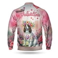 thumbnail image 2 of Hello Valentine’s Day English Springer Spaniel Flower Crown Romantic Pink Floral All Over Print 3D Baseball Jacket Springers Dog Lover Gifts Bomber Jacket Softball - 00031, 2 of 6