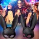 thumbnail image 4 of Nirvana Rabbit Mask Black Masquerade Mask Rabbit Eye Mask With Ears Rabbit Mask For Halloween Party Cosplay Fancy Dress Easter Carnival, 4 of 4