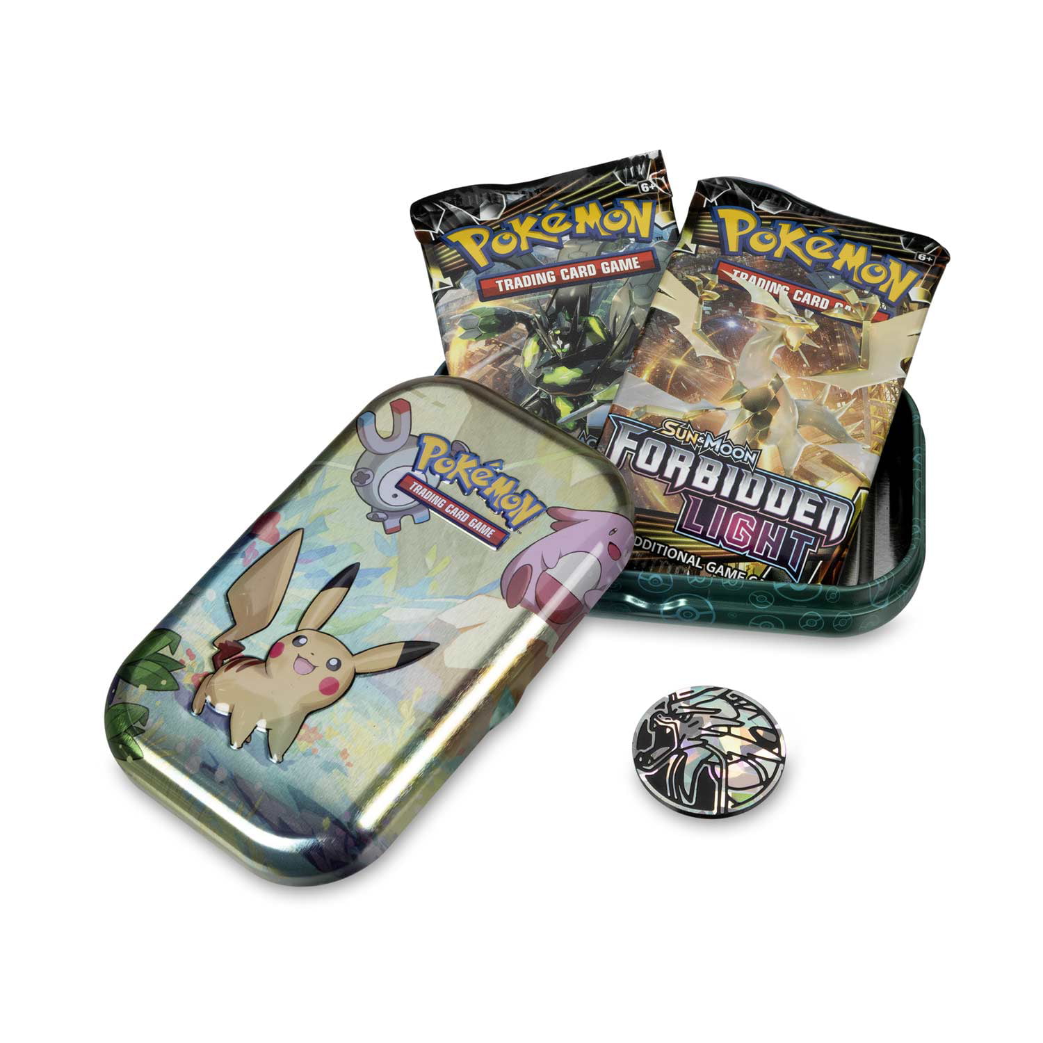 2 Packs, 1 Coin & 1 Promo Card Pokemon Kanto Friends Mini Tin 