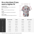 thumbnail image 7 of Fotbe London Symbols1 print Short Sleeve Button Down Shirts for Men Casual Summer Beach Wrinkle Free Shirt-Medium, 7 of 7