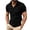 Black, variant on Men's Solid Color Half Zip Ribbed Casual Top Short Sleeve Stand Collar Slim Fit Summer Daily Shirts Sky Blue XL