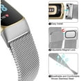 thumbnail image 4 of MYKOMI for Fitbit Charge 6 Bands Women Men, Stainless Steel Metal Mesh Loop Adjustable Wristband Replacement Strap Compatible with Fitbit Charge 6 Fitness Tracker, 4 of 8