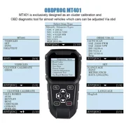 OBDPROG MT401 OBD2 Scanner Car Odometer Mileage Correction Adjustment Reset Tool, Cluster Adjust Diagnose Cluster Reset Diagnostic Tool