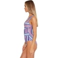 thumbnail image 2 of South Coast Printed Metallic Asymmetrical One-Piece Swimsuit Starry Night Multi S, 2 of 4