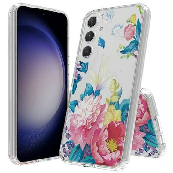 Fusion Shield Tough Snap-on Case for Samsung Galaxy S24 - Floral Garden