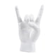 thumbnail image 1 of Estatua de mano de roca con gesto, colección de esculturas de mano, escultura de dedo moderna de resina Blanco Derecha, 1 of 9
