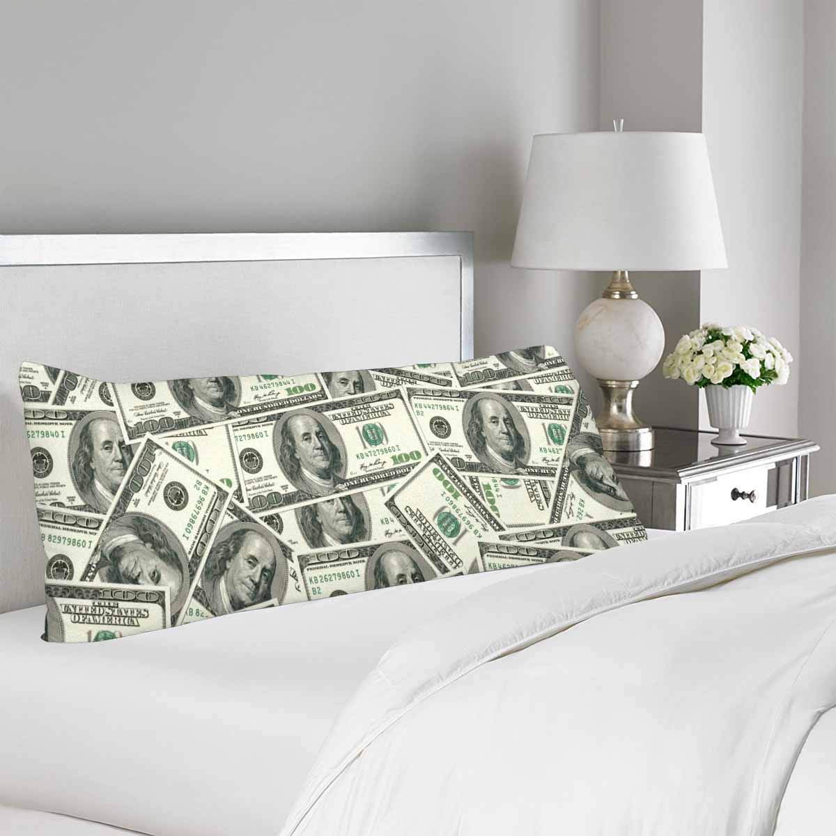 GCKG 100 Dollar Bills Current Money Us Dollar Pillow Covers Pillowcase