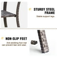 thumbnail image 4 of EAGLE PEAK Outdoor Wicker Side Table with Lower Storage, Rattan Coffee Table with Tempered Glass Top, Brown, 4 of 9