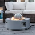 thumbnail image 2 of COSIEST 29.3-inch 50,000 BTU Outdoor Propane Fountain Round Fire Pit Table, 2 of 8