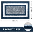 thumbnail image 2 of CPDD Bathroom Rugs Bath Mat,Non-Slip Fluffy Soft Plush Microfiber Bath Rugs, Machine Washable Quick Dry Shaggy Shower Carpet Rug for Bathroom, Tub and Shower (20"x32", Navy) Navy 20"x32", 2 of 7