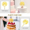 thumbnail image 2 of GOOHOCHY Golden Acrylic Father's Day Cake Topper for Decoration Party Supplies Durable Reusable 20pcs, 2 of 8
