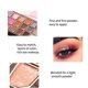 thumbnail image 2 of Paleta de sombras de ojos metálicas con brillo mate, colores naturales mezclables de larga duración, maquillaje, sombras de ojos, cosméticos, 2 of 7