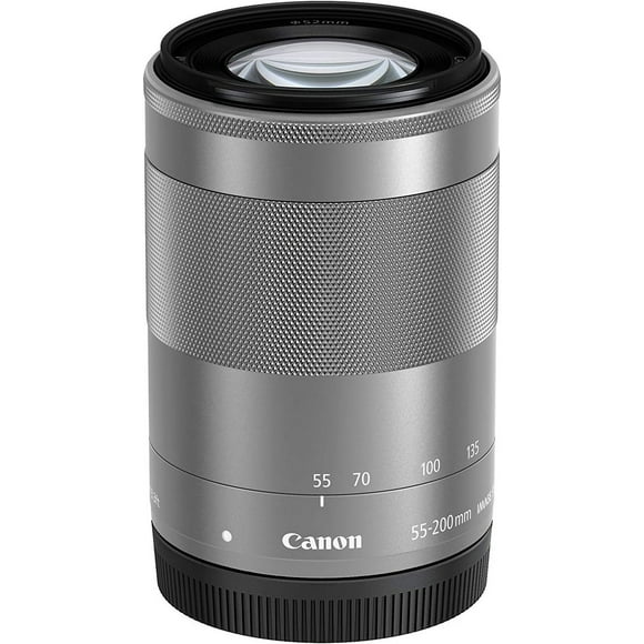 Canon EF-M 55-200 mm f/4.5-6.3 is STM Compact Zoom Lens for EOS M Camera - Silver