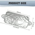 thumbnail image 3 of Oliegs Heated Blanket 360​​ All Weather Sun And Ice Shield All Season Sun And Ice Shield Flip Up Windshield Protector For Any Car Heat And With Panel Chocolate, 3 of 4