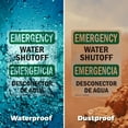 thumbnail image 6 of (2 Pack) Water Shutoff Bilingual OSHA Emergency Sign 10 Inch X 14 Inch Indoor / Outdoor Rust-Free Aluminum Metal Signs for Workplace, Workshop, and Construction Site, Made in the USA, 6 of 8