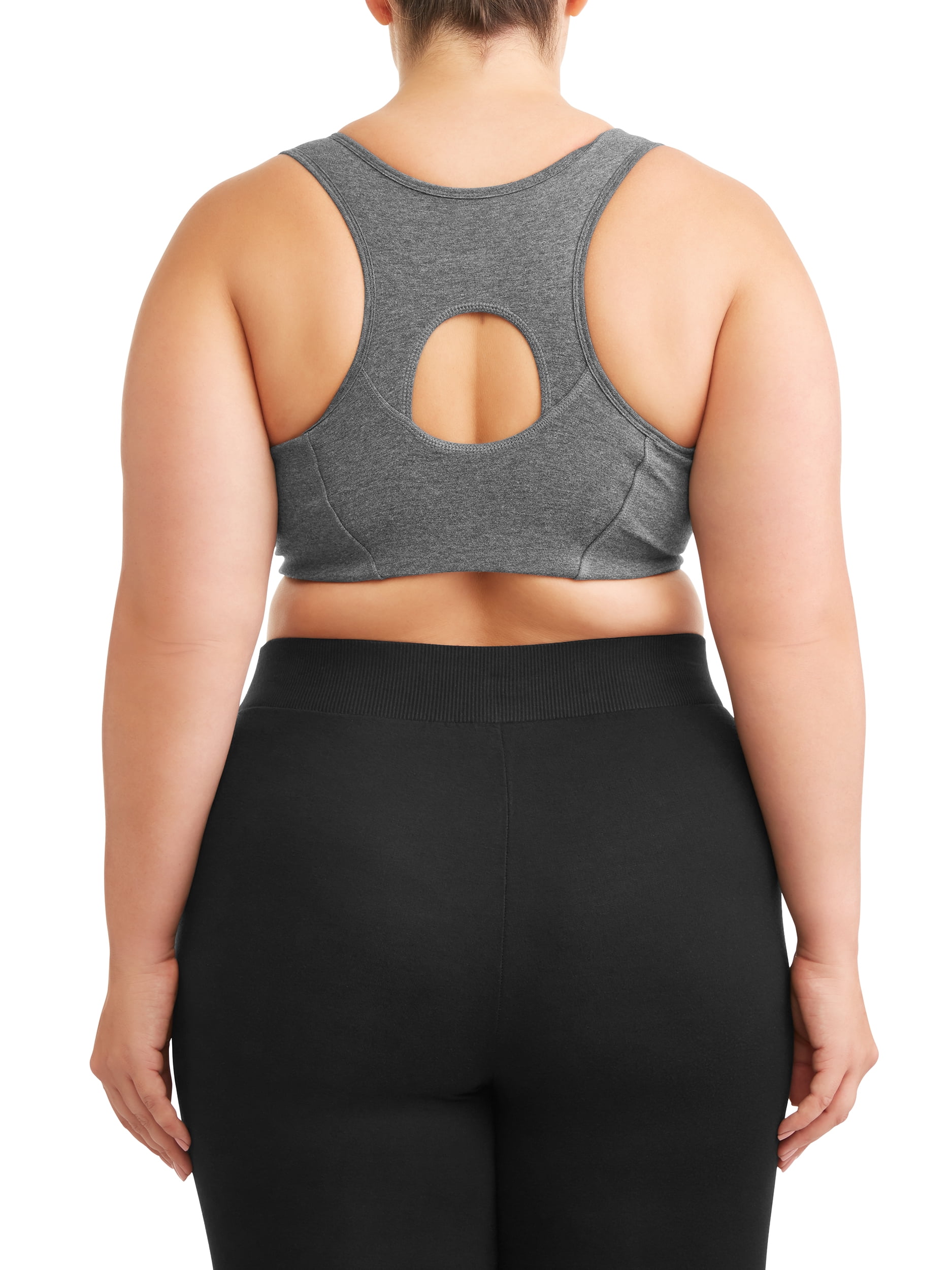  Oplxuo Plus Size Sports Bra for Women Front Zip Clouse