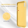 thumbnail image 2 of iPhone XR Case Liquid Silicone, AmPm Soft Gel Rubber Slim Lightweight Microfiber Lining Cushion Texture Cover Shockproof Protective Anti-Scratch Phone Cases for iPhone XR 6.1-inch, Black, 2 of 8