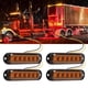 thumbnail image 4 of Luces laterales para camiones luz de flash de emergencia impermeable de 6 led de alto brillo para automóviles y camiones, 4 of 7