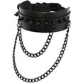 thumbnail image 5 of XUANYI-Punk Leather Gothic Necklace Adjustable Rock PU Leather Necklace, 5 of 6