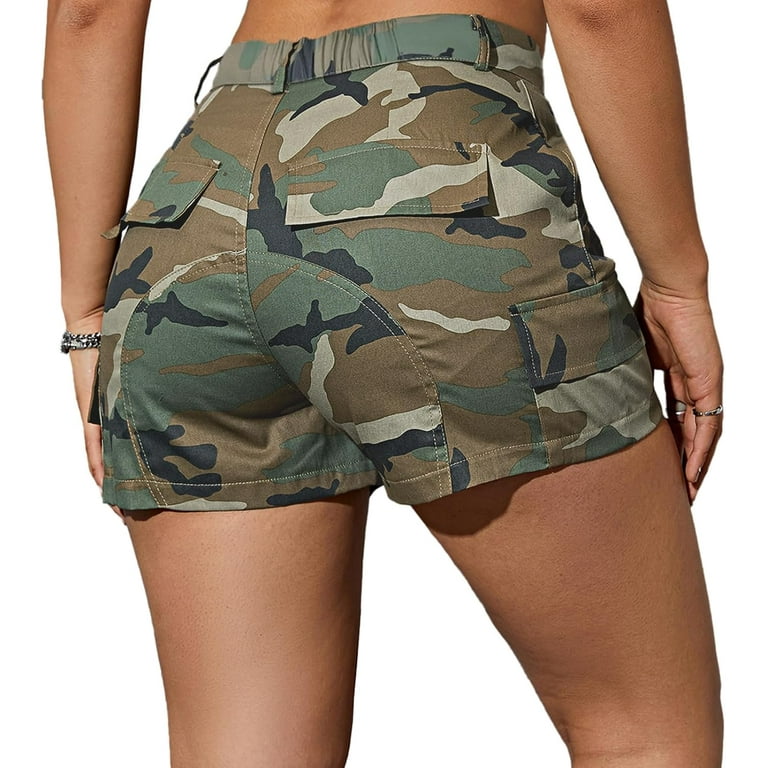 Army fatigue shorts for womens online