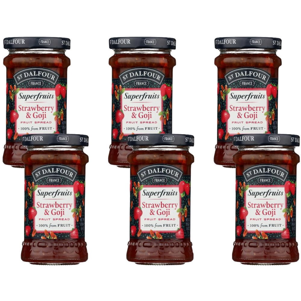 (Pack Of 6) St Dalfour Spread Superfruit Strawberry Goji 6 Oz