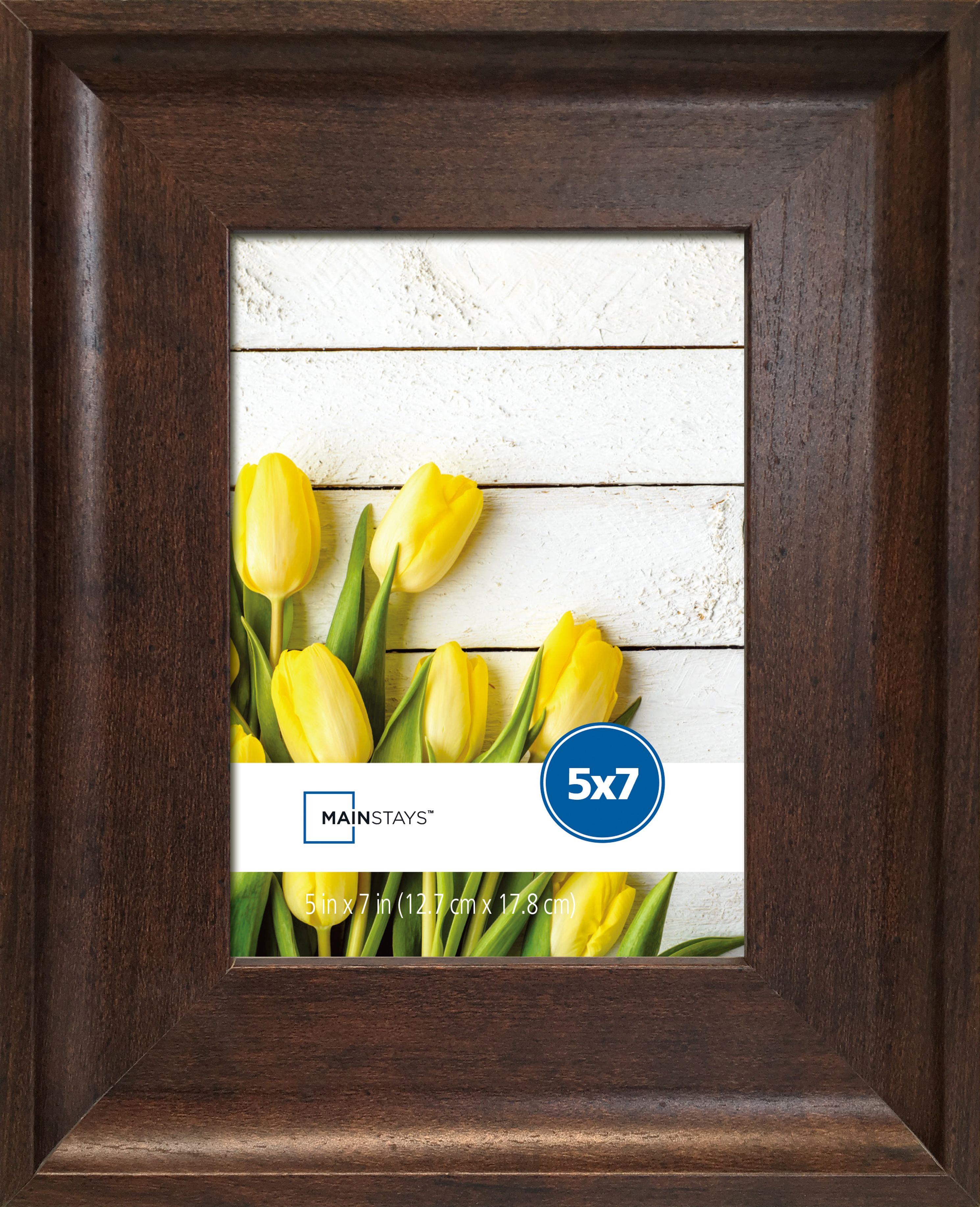 Mainstays Brown 5x7 Scoop Gallery Wall Picture Frame