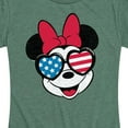 thumbnail image 3 of Disney - Americana - Minnie Flag Glasses - Women's Short Sleeve Graphic T-Shirt, 3 of 5