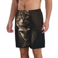 thumbnail image 2 of Balery Victorian Gentle Cat Traje de Baño Estilo Hawaiano para Hombre, Shorts de Secado Rápido con Bolsillos-XX-Large, 2 of 6