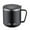 🔥 Black_Base#1050, variant on Stainless Steel Coffee Mug 400ML | Double Vacuum Insulated Travel Mug with Lid & Handle | Reusable Breakfast Tumbler | Beige Gray | Ergonomic Grip | 1 Pack | 8.6x8.6x10cm