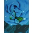 thumbnail image 4 of Tank Top de Talla Extra con Estampado de Rosa de Mariposa Rosegal  Camisetas sin mangas de talla grande, 4 of 5