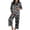 Z11-White, variant on CHENge Women 2 Piece Long Sleeve Pajama Set, Notch Collar Button Front Shirt and Elastic Long Pants, All Over Halloween Pumpkin Bat Spider Web Print Soft Home Night Loungewear