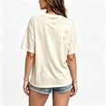 thumbnail image 3 of Women's Cotton T Shirts Graphic Tee Tops Cherry Club Vintage Print Short Sleeve T-Shirt, 3 of 5