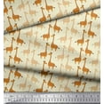 thumbnail image 2 of Soimoi Poly Georgette Fabric Giraffe Kids Printed Craft Fabric by The Yard 42 Inch Wide, 2 of 3