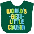 thumbnail image 3 of Inktastic Worlds Best Little Cousin Boys Baby Bib, 3 of 4
