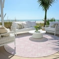 thumbnail image 6 of Addison Rugs Chantille Indoor/Outdoor Transitional Geometric Pink Washable Round Rug, 8' x 8', 6 of 6