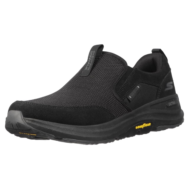 Zapatos de senderismo Skechers Go Walk Outdoor para hombre, negros, talla 7