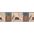 thumbnail image 2 of Maison Rétro sur la Colline Ananas Vintage Papier Peint Frontière, Rouleau 15' x 7'', 2 of 3