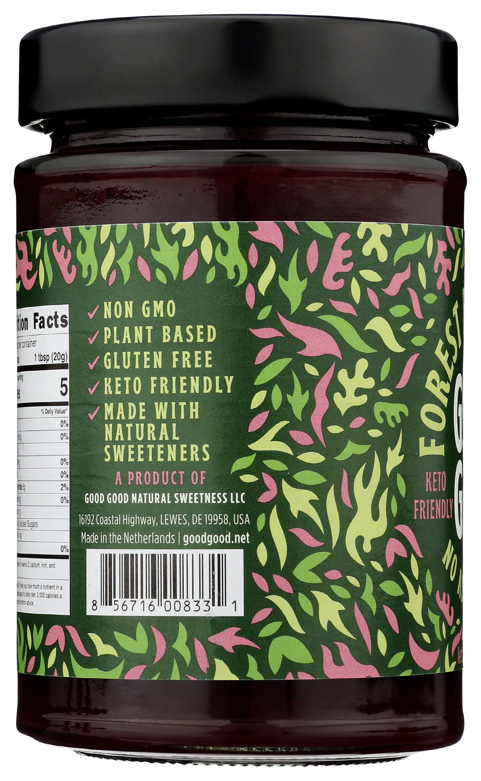 (Pack of 6), Good Good Forest Fruits Jam, 12 oz