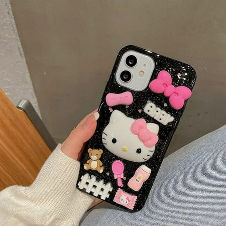 Hello Kitty 3D Stereoscopic Phone Case For Huawei Mate 10 Pro Case Mate 20 30 40 Pro Cover Phone Case For Huawei P20 P30 P40 P50