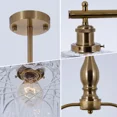 thumbnail image 5 of More Change 3 Lights Glass Chandeliers Lamp Mid-Century Gold Pendant Light Ceiling Fixtures, 5 of 13