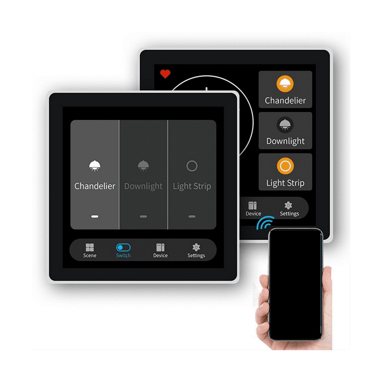 Zemismart Tuya Smart Multi-functional Central Control Panel 4 inches EU  Touch Panel for Scenes Control WiFi BLE Zigbee Devices