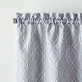 thumbnail image 2 of Curtainworks Morocco Swag Pair, Silver, 100% Polyester, 58"W x 14"L, Adult, 2 of 5