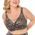 thumbnail image 5 of Bras Leopard Print Stretch Bras for Women Everyday Bras T-shirt Bras for Ladies Sports Bras Push up Bra Bras for Women Full Coverage Cotton Bra for Women Comfort Bras Sleep Bras,Gray,3XL, 5 of 7