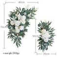 thumbnail image 1 of Wedding Welcome Sign Flowers Terracotta Artificial Arch Flower Swag for Ceremony Reception Fall Winter Wedding Decoration, 1 of 6