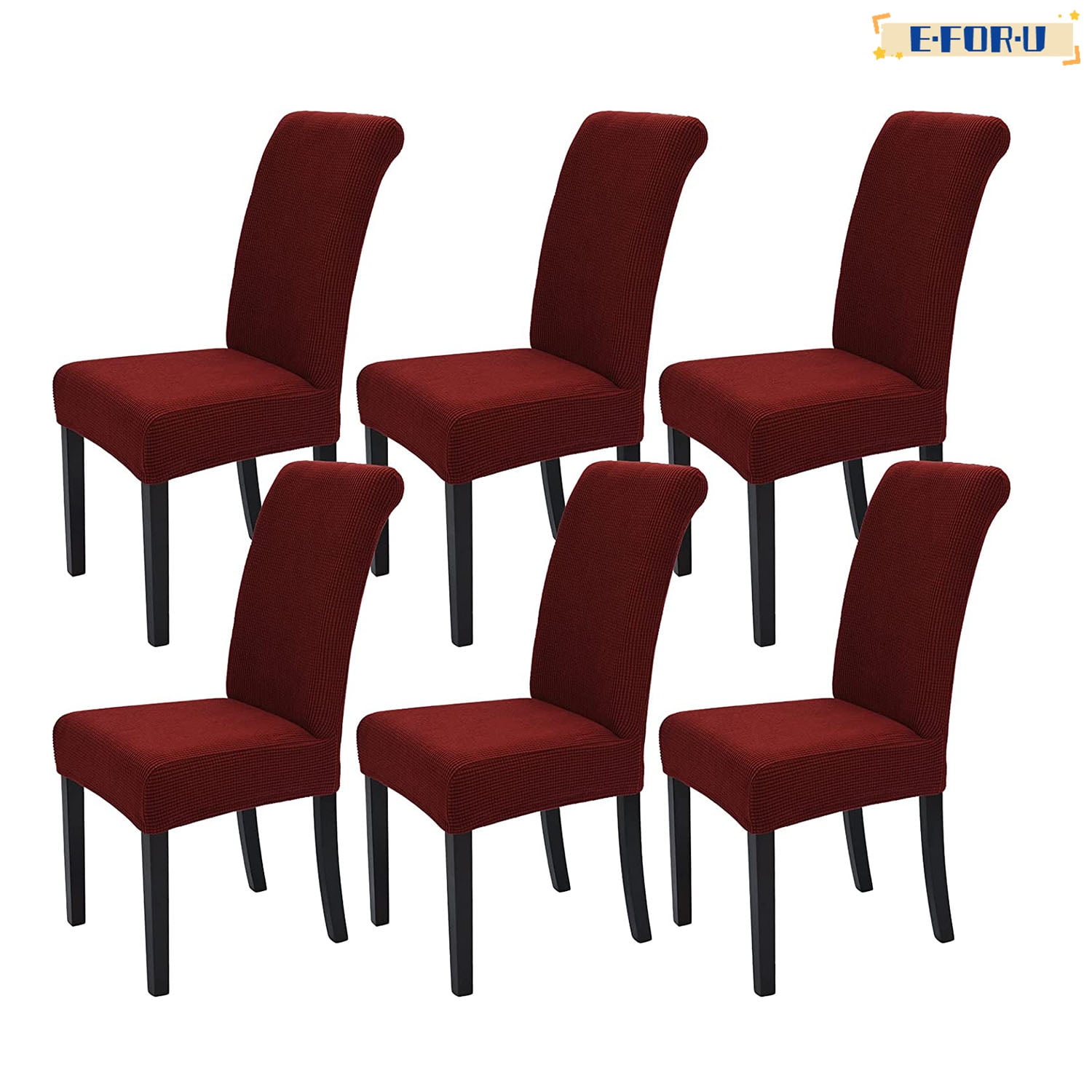 Dining Room Chair Covers Set of 6 Stretch Slipcovers Parsons Chairs