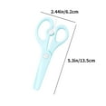 thumbnail image 3 of Safety Craft Scissors 5.31x2.36in Spring-Loaded Paper Cutting Tool with Rounded Tips for Art Projects(Green), 3 of 7