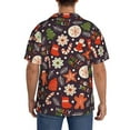 thumbnail image 5 of Disketp Men's Hawaiian Winter Holiday Christmas Print Shirts Button Down Holiday Beach Shirts-Small, 5 of 7
