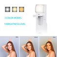 thumbnail image 3 of Ambertronix Trípode selfie Stick Quadrapod de 40", luz integrada, control remoto inalámbrico Bluetooth, extensible, acero inoxidable, 3 modos de luz, 9 niveles de brillo, compatible con todos los disp, 3 of 5