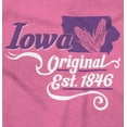 thumbnail image 2 of Iowa Cute Corn State Shape Filagree Women's Graphic T Shirt Tees Brisco Brands S, 2 of 6
