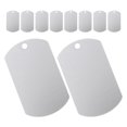 thumbnail image 3 of Miangastore 12pcs Versatile Aluminum Blank Dog Tags Aluminum Blank Tags Stamping Blanks DIY Making and Engraving Tags for Pets Identification, 3 of 8